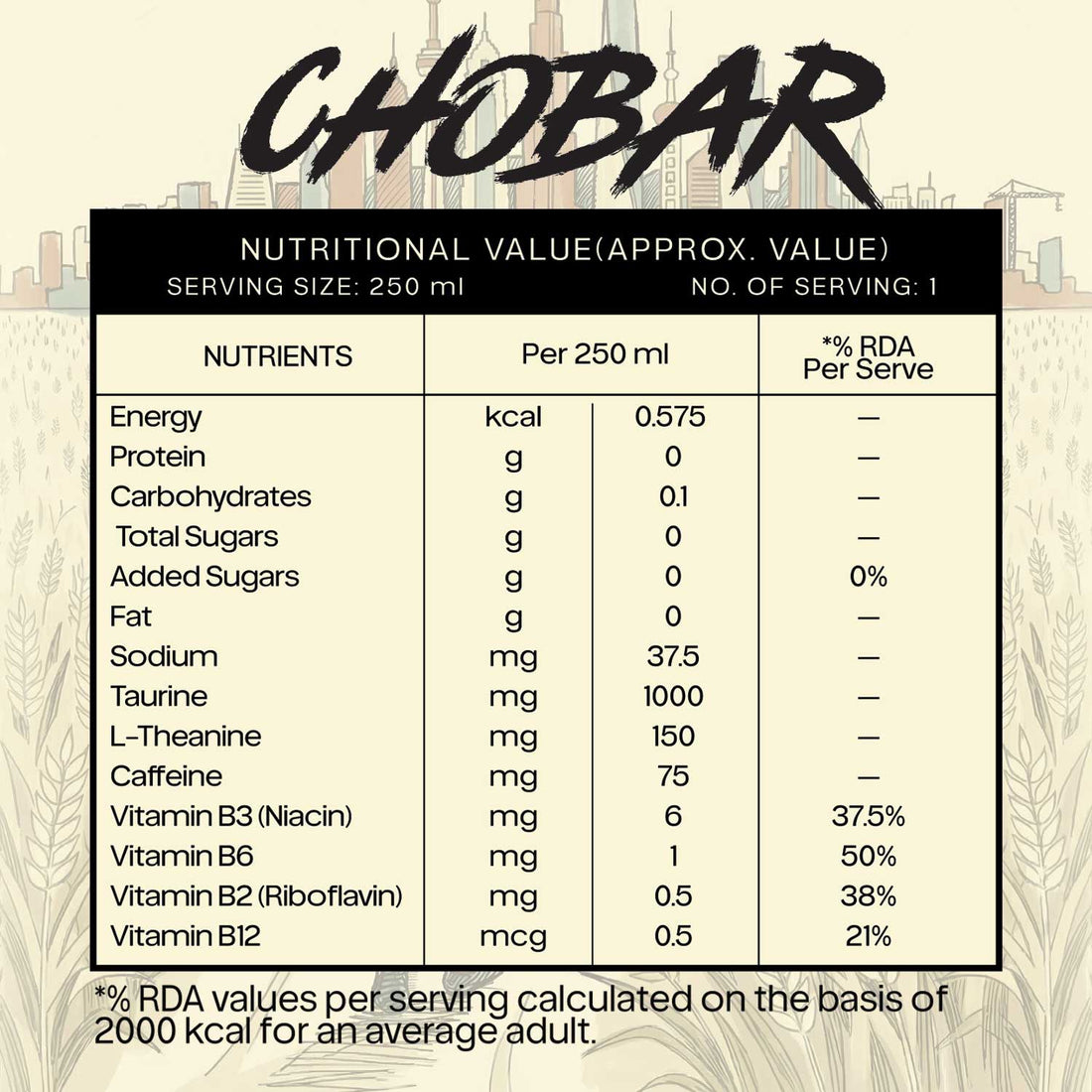 Chobar Productivity Drink